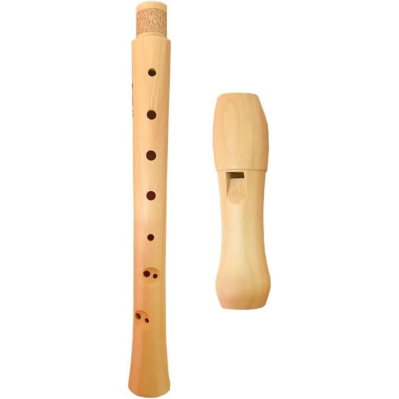 CLIFTON 8 - Hole Soprano Descant Wooden Recorder Flute with Cleaning Brush & Textile Carry Bag For School Student Home Beginning learners (German Fingering) - Just Closeouts Canada Inc.