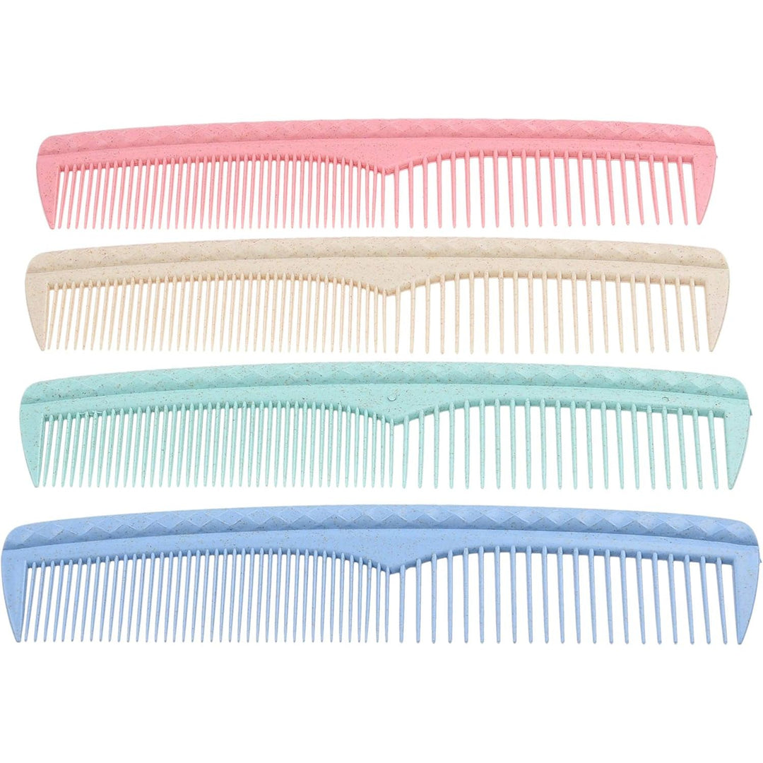 Coarse and Fine Tooth Hair Combs, 4-Piece Pastel Set - Just Closeouts Canada Inc.