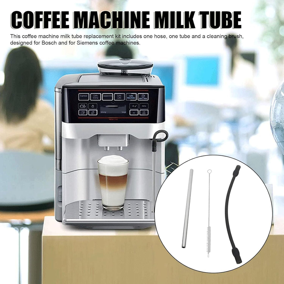 Coffee Machine Milk Hose Kit with Steel Tube and Cleaning Brush - Just Closeouts Canada Inc.X004I9LGBR