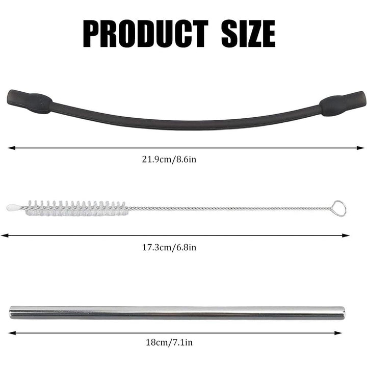 Coffee Machine Milk Hose Kit with Steel Tube and Cleaning Brush - Just Closeouts Canada Inc.X004I9LGBR