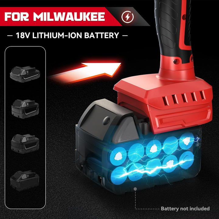 Cordless Tile Vibration Leveling Machine Compatible with Milwaukee 18V Battery, Portable Oscillating Tool with 8 Adjustable Speed,Suction Cup,Digital Display,for Floor,Tile,Wall - Just Closeouts Canada Inc.X004YRZVP5