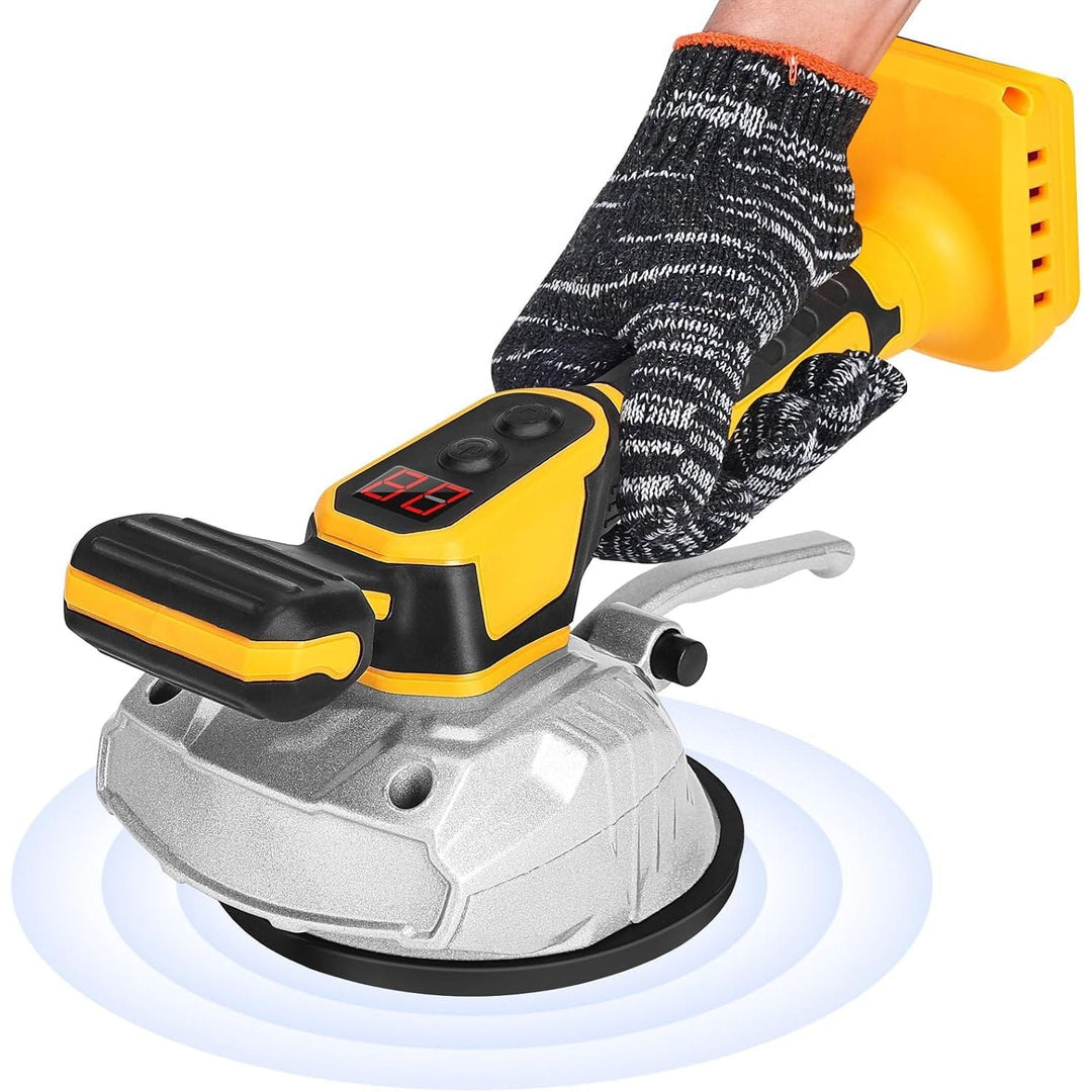 Cordless Tile Vibration Tool Compatible with DeWALT 20V Battery: Portable Tiler Vibration Leveling Machine with 8 Adjustable Speed,Suction Cup,Digital Display for Floor,Tile,Wall - Just Closeouts Canada Inc.X004YRZM4P