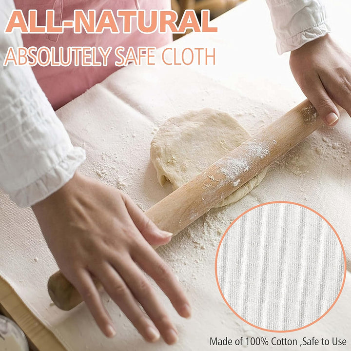 Cotton Bread Proofing Cloth – 29 × 17 in - Just Closeouts Canada Inc.