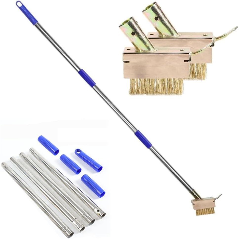 Crack Weeder, Manual Crevice Weeding Tool, Manual Weeding Tool, Moss Weed Remover Puller Tool, Grout Brush with Steel Handle for Paver Deck Patio Walkway Driveway - Just Closeouts Canada Inc.
