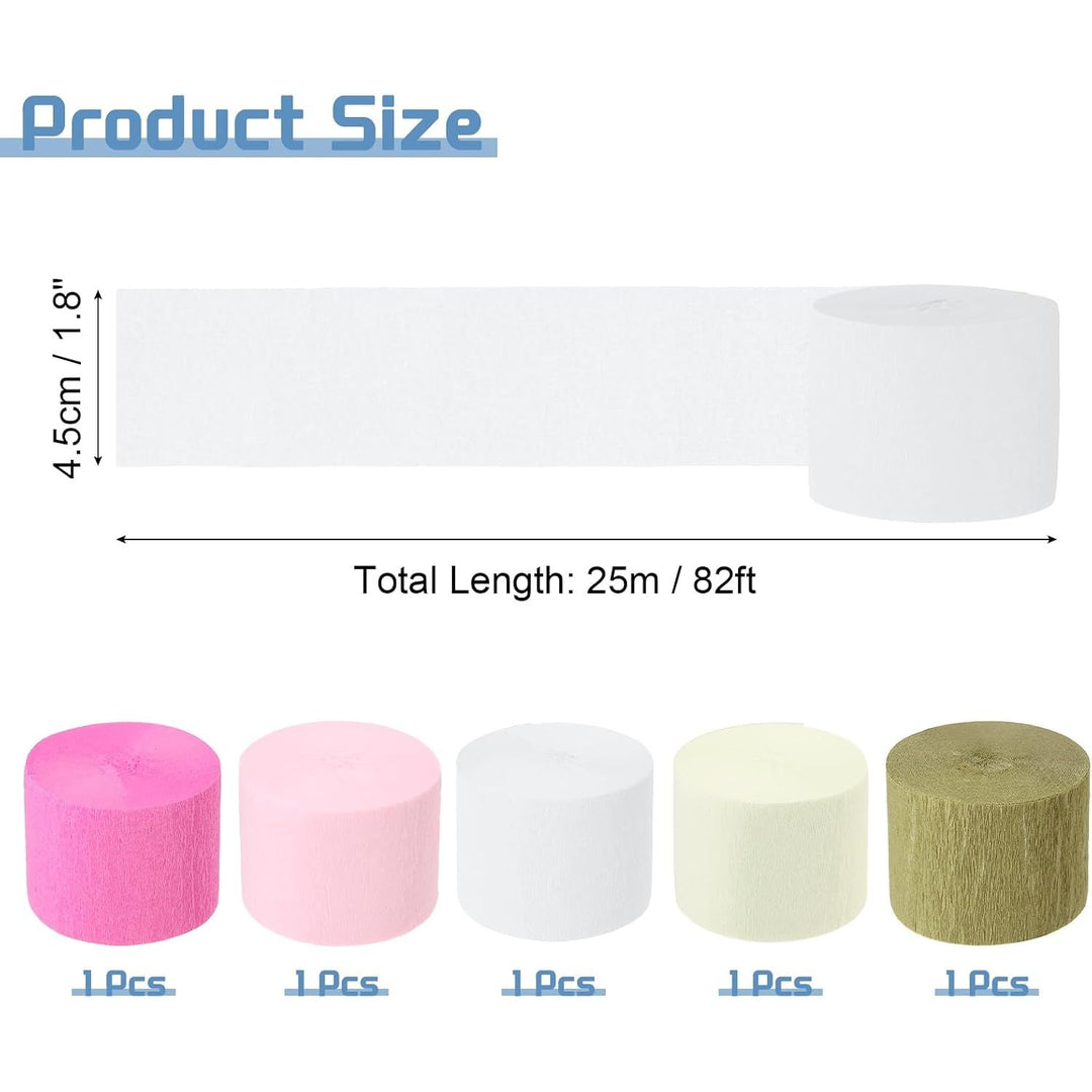 Crepe Paper Party Streamers, 5 Colours, 5 Rolls - Just Closeouts Canada Inc.