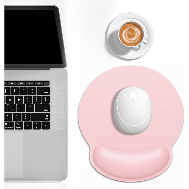 Dapesuom Ergonomic Mouse Pad with Wrist Rest Support, Memory Foam Computer Mouse Pads for Wireless Mouse, Cut Gaming Mouse Mat with Non - Slip Base, Pain Relief Mousepad for Laptop Desk Work Women, Pink - Just Closeouts Canada Inc.