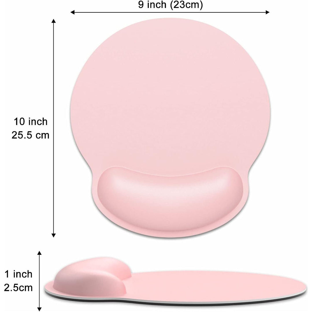Dapesuom Ergonomic Mouse Pad with Wrist Rest Support, Memory Foam Computer Mouse Pads for Wireless Mouse, Cut Gaming Mouse Mat with Non - Slip Base, Pain Relief Mousepad for Laptop Desk Work Women, Pink - Just Closeouts Canada Inc.