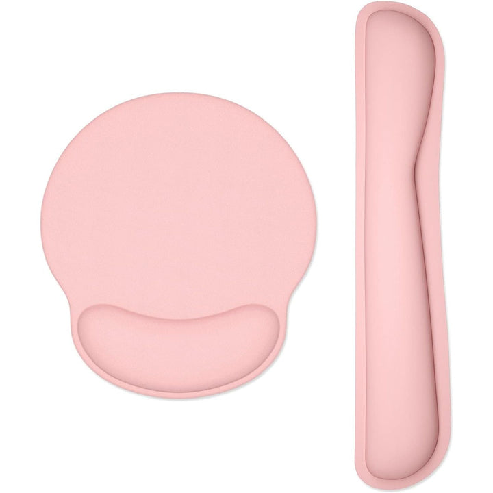 Dapesuom Keyboard Wrist Rest and Mouse Pad with Wrist Support, Memory Foam Wrist Rests for Keyboard and Mouse Set, Ergonomic Wrist Pad with Non Slip Base for Easy Typing & Pain Relief,Pink - Just Closeouts Canada Inc.