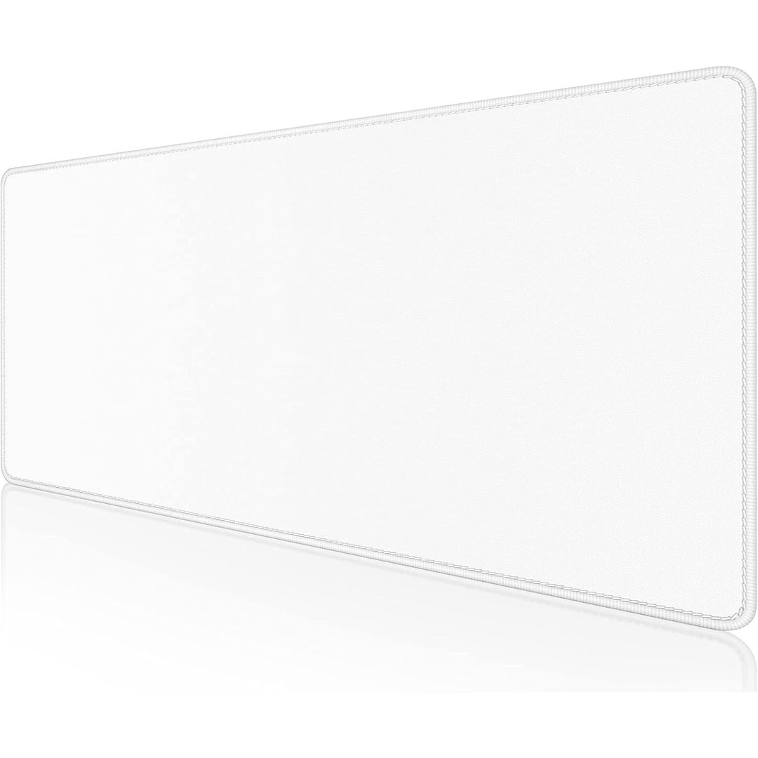 Dapesuom Large Mouse Pad, Extended Gaming Mouse Pad with Stitched Edges, Waterproof Desk Pads with Non - Slip Base, Computer Keyboard Pad, Big Mouse Mat for Laptop, Office, 23.6 x 11.8 in, Ivory White - Just Closeouts Canada Inc.