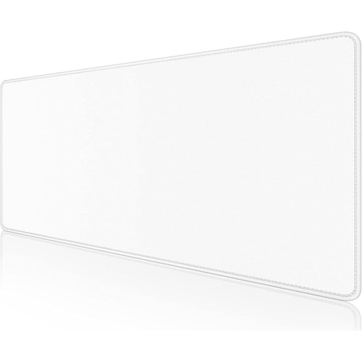 Dapesuom Large Mouse Pad, Extended Gaming Mouse Pad with Stitched Edges, Waterproof Desk Pads with Non - Slip Base, Computer Keyboard Pad, Big Mouse Mat for Laptop, Office, 23.6 x 11.8 in, Ivory White - Just Closeouts Canada Inc.