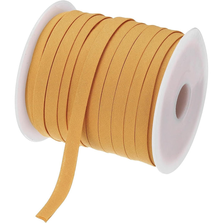 Dark Yellow Double-Fold Bias Tape, 1/4 in x 50 yd - Just Closeouts Canada Inc.