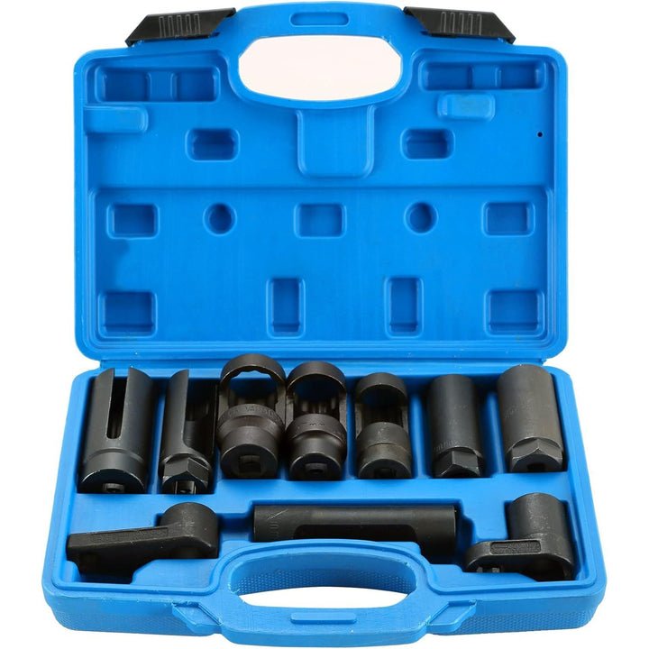 DASBET 10pcs Universal Sensor Socket Set - Oil Pressure Sending Unit & O2 Sensor Tool Set - Chrome Vanadium Steel - Automotive Sensor Maintenance - Just Closeouts Canada Inc.