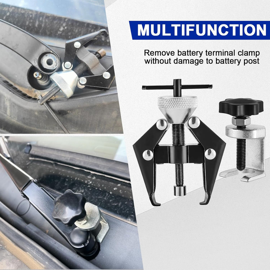 DASBET Battery Terminal and Wiper Arm Puller, Windshield Wiper Arm Removal Tool Heavy - Duty Arm Battery Terminal Bearing Remover Puller Kit - Just Closeouts Canada Inc.