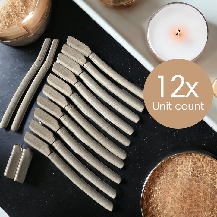 Dermaplane Face Razor Tool - Biodegradable- Swedish Stainless Steel-For exfoliation and Hair removal- Men and Woman -12 pc. Organic Luxury - Just Closeouts Canada Inc.628942953255