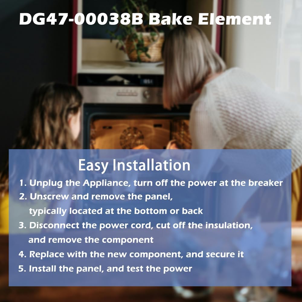 DG47 - 00038B Oven Bake Element Parts, Compatible With Samsung Oven - Just Closeouts Canada Inc.