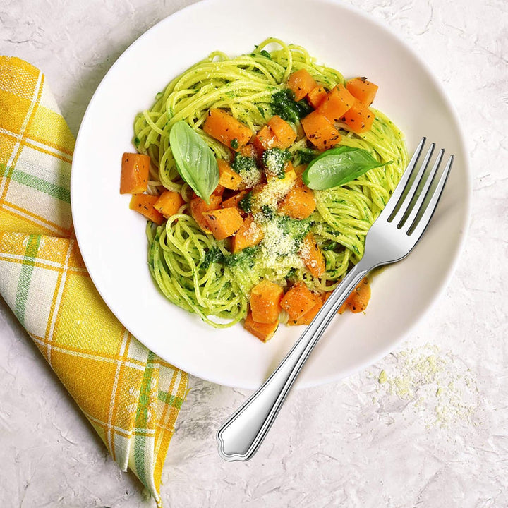 Dinner Forks Set of 12, E - far 7.9 Inch Stainless Steel Forks for Home, Kitchen or Restaurant, Non - toxic & Mirror Polished, Easy to Clean & Dishwasher Safe - Just Closeouts Canada Inc.