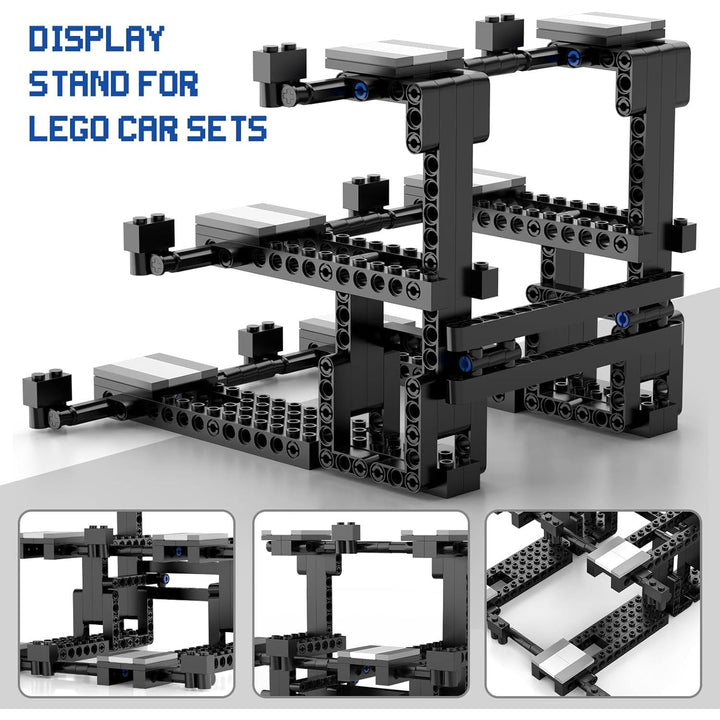 Display Stand for Lego Speed Champion Cars, 3 - Layer Display Stand Building Set Holds 6 Cars & Drivers, Compatible with 76917, 76908, 76918, 76915, 76914, 76907, 76901, 76902 & More - Just Closeouts Canada Inc.X004VAPODJ