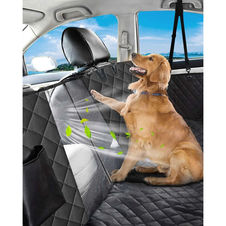 Dog Car Seat Cover, 600D Waterproof Bench Rear Seat Cover Nonslip Dog Hammock Anti - Scratch Rear Seat Protector for Pet with Mesh Viewing Window for Car SUV Truck (137 x 147cm) - Just Closeouts Canada Inc.X004GRM7OV