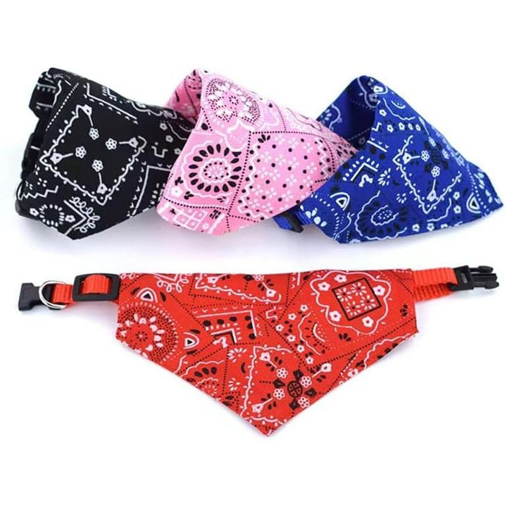 Dog Collar, 4 - Piece Set with Adjustable Buckle Dog Strap, Washable Dog Bandage Collar, Pet Bib (L) - Just Closeouts Canada Inc.