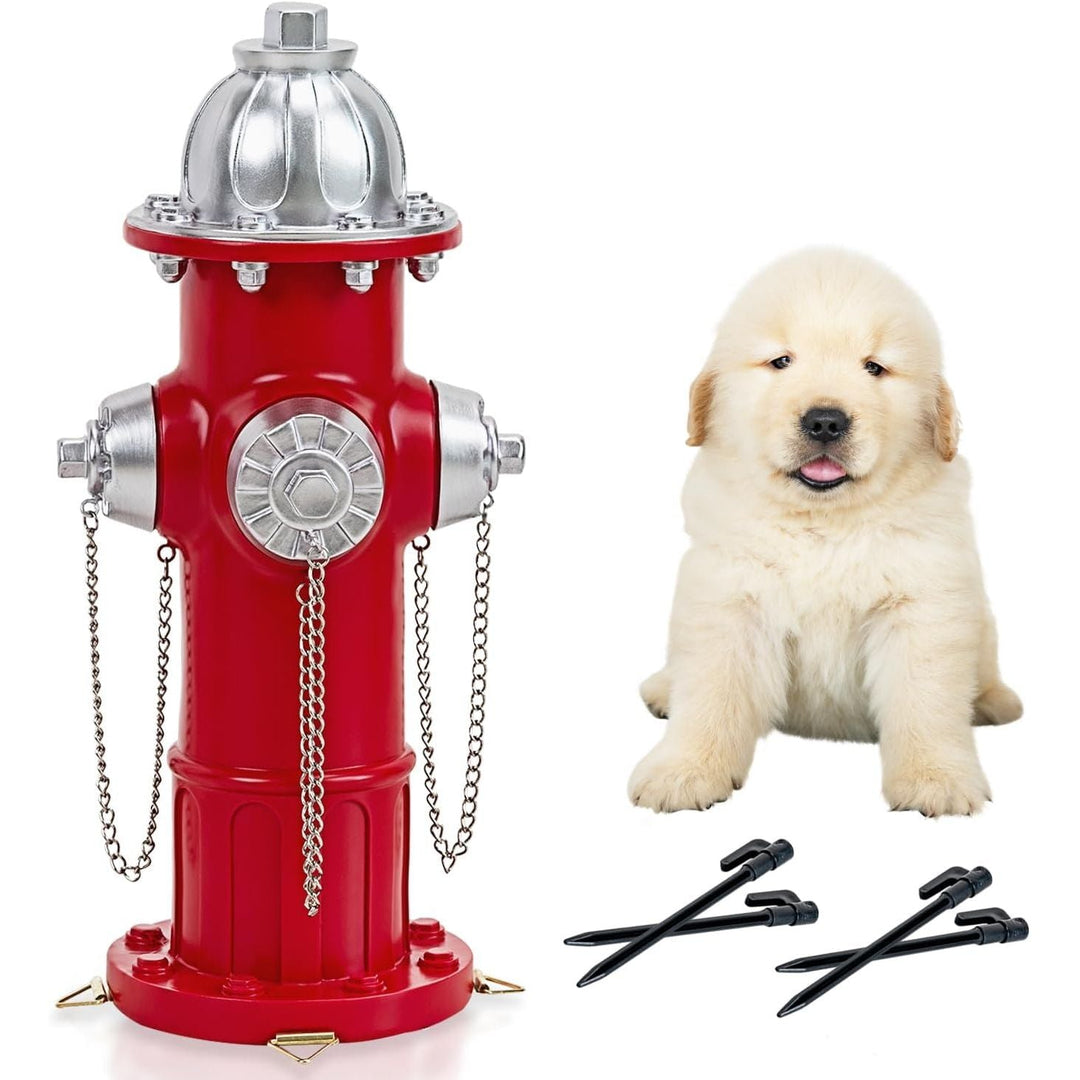 Dog Fire Hydrant Pee Post, Puppy Pee Post Training Statue, Indoor Outdoor Fire Hydrant Decor Figurines for Yard Art Garden Lawn, Gift for Fireman (14.5 inch) - Just Closeouts Canada Inc.