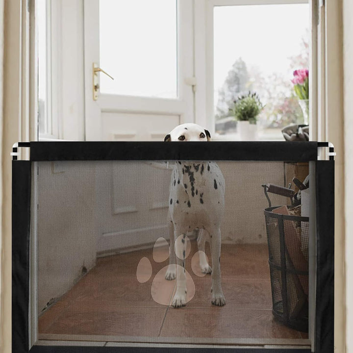 Dog Stairgates, 39.3" x 31.5", Self - Assembly Pet Gate for Dogs Cats Indoor Doorway, Safety Dog Barrier Screen for Hallways, No Drilling and Drilling - Just Closeouts Canada Inc.X004DRXZIB