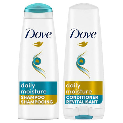 Dove Daily Moisture Shampoo & Conditioner, 2 Pack, 355ml - Just Closeouts Canada Inc.079400168726