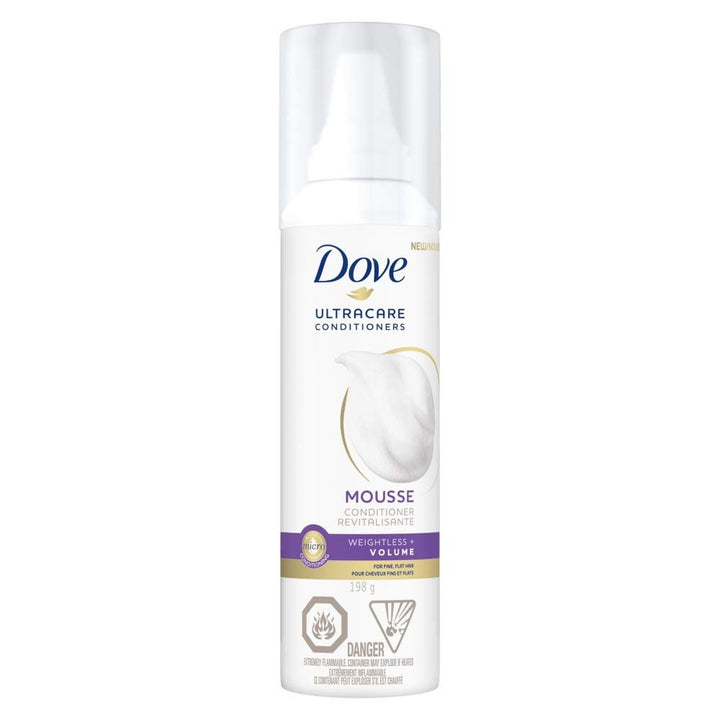 Dove UltraCare Conditioner Foam Weightless Volume, 198g - Just Closeouts Canada Inc.
