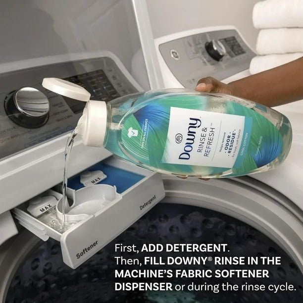 Downy Purifying Rinse Laundry Odour Remover, Cool Cotton Scent, Fabric Softener and Laundry Odour Removal Rinse, Fights Odours at the source, HE Compatible, 473ml - Just Closeouts Canada Inc.030772141823