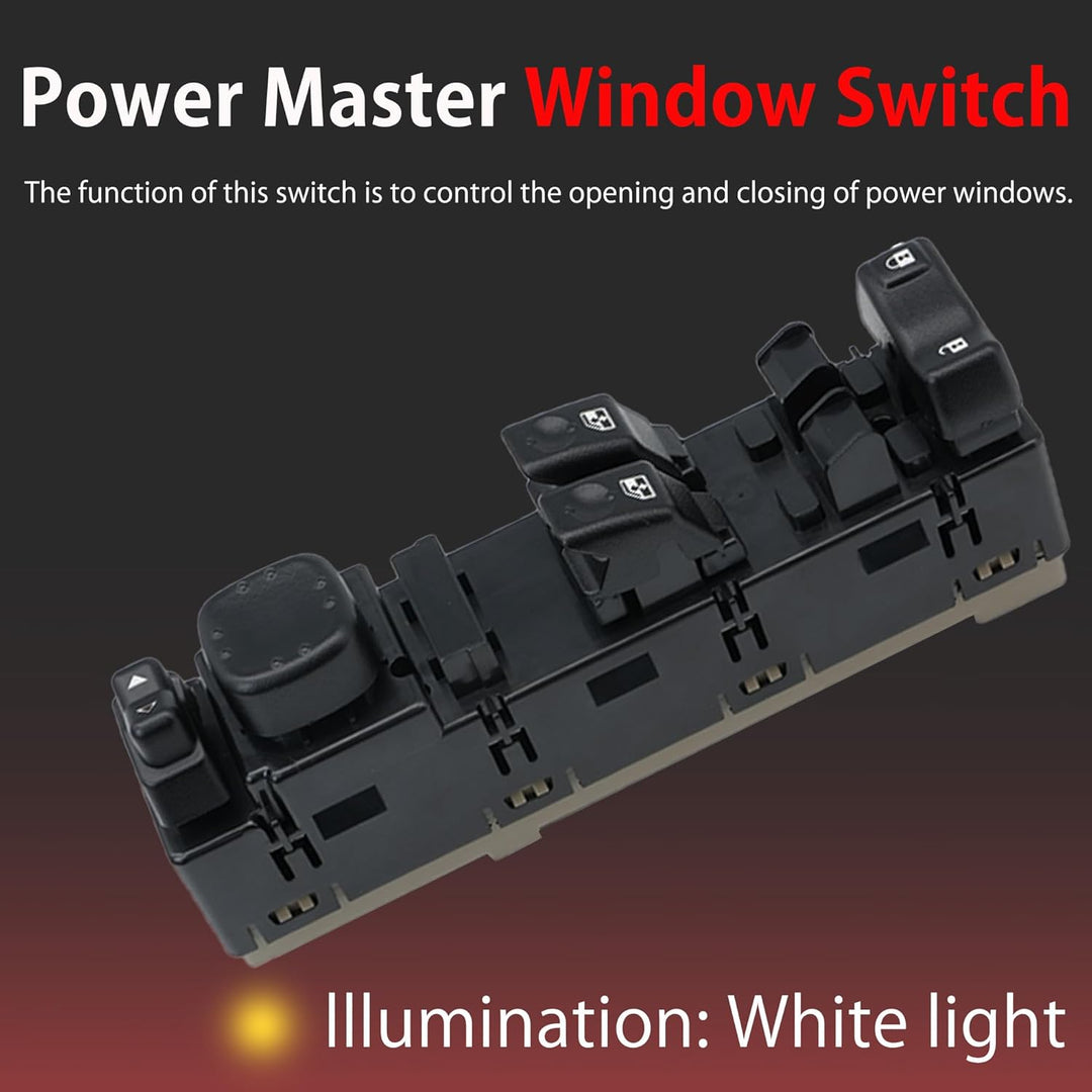 Driver Side Power Master Window Switch | Compatible with Chevy, GMC Vehicles - 2003 - 2007 - Silverado Sierra 1500 2500 3500 HD Classic | Replaces 920 - 023, DWS - 226, 15883318 - Just Closeouts Canada Inc.