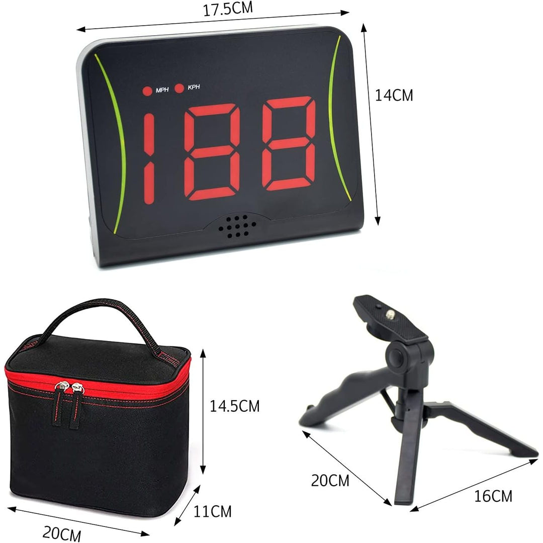 DRM Hands - Free Multi - Sports Radar Gun for Baseball/Lacrosse/Soccer/Tennis/Golf, Speed Measurement Device, Training Equipment - Just Closeouts Canada Inc.