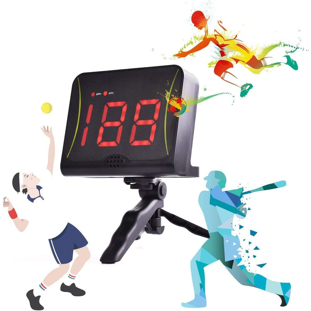 DRM Hands - Free Multi - Sports Radar Gun for Baseball/Lacrosse/Soccer/Tennis/Golf, Speed Measurement Device, Training Equipment - Just Closeouts Canada Inc.