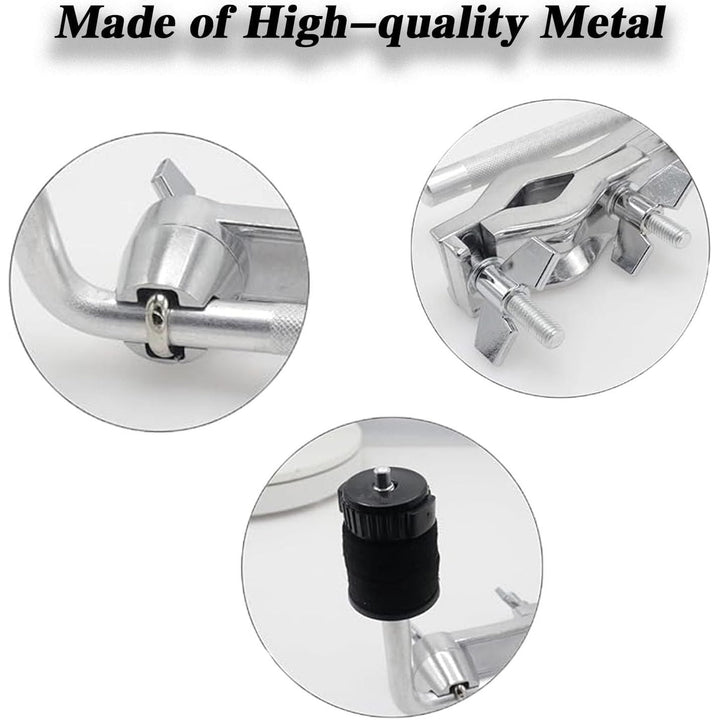 Drum Set Extension Clamp with Cymbal Boom Stand Arm - Adjustable Cymbal Extension Mount Clamp, Drum Hardware & Percussion Instrument Accessories - Just Closeouts Canada Inc.
