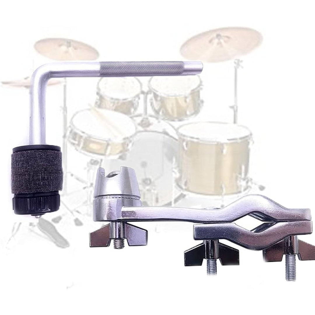 Drum Set Extension Clamp with Cymbal Boom Stand Arm - Adjustable Cymbal Extension Mount Clamp, Drum Hardware & Percussion Instrument Accessories - Just Closeouts Canada Inc.