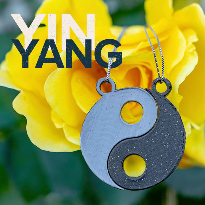 Dual Color PLA Filament, Marble White and Galaxy Black Yin - Yang 1.75mm 3D Printing Filament, 3D Printer PLA Filament, 1kg Spool (2.2lb) - Just Closeouts Canada Inc.CA09002