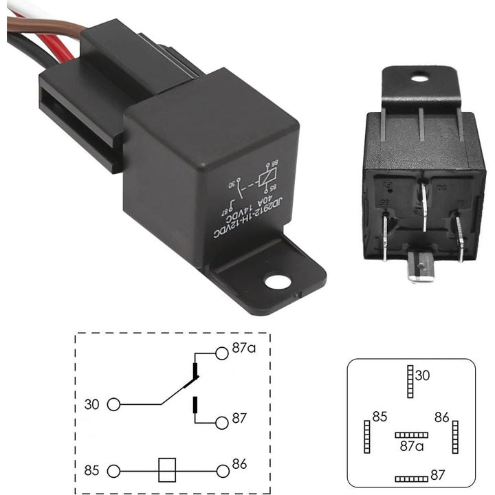 Dual Electric Cooling Fan Relay Harness Kit, 40 A, 185° On / 175° Off - Just Closeouts Canada Inc.