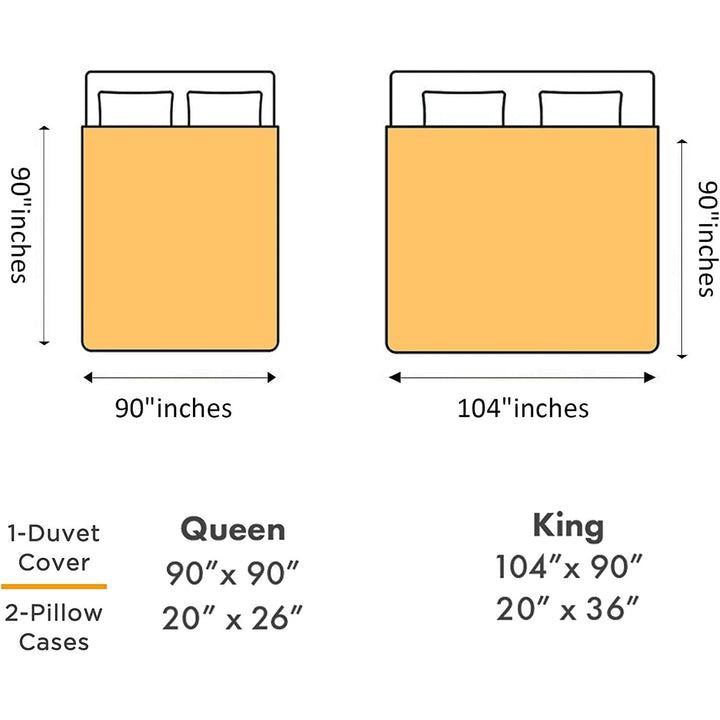 Duvet Cover King, 100% Microfiber Comforter Cover Set, Ultra Soft 3 Pieces Bedding Set with 1 Duvet Cover and 2 Pillowcases (Burnt Orange, King) - Just Closeouts Canada Inc.X003BZNYHX