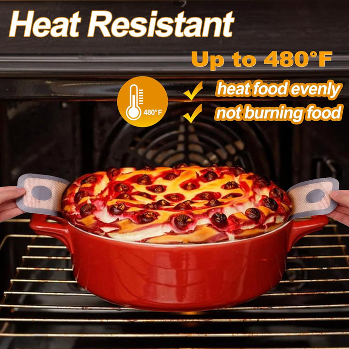 E - far Silicone Bread Sling for Dutch Oven, 2 - Piece Reusable Silicone Bread Baking Mat with Long Handle, Non - Stick & Easy to Clean, Ideal for Transferring Sourdough - Just Closeouts Canada Inc.