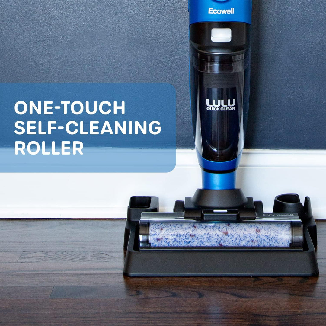 Ecowell Cordless Wet Dry Vacuum Cleaner Multi-Surface for Hard Floors and Area Rug, Voice Prompt, LULU Quick Clean P04, Blue - Just Closeouts Canada Inc.