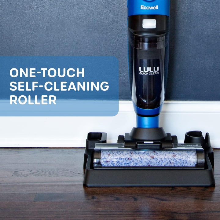 Ecowell Cordless Wet Dry Vacuum Cleaner Multi-Surface for Hard Floors and Area Rug, Voice Prompt, LULU Quick Clean P04, Blue - Just Closeouts Canada Inc.