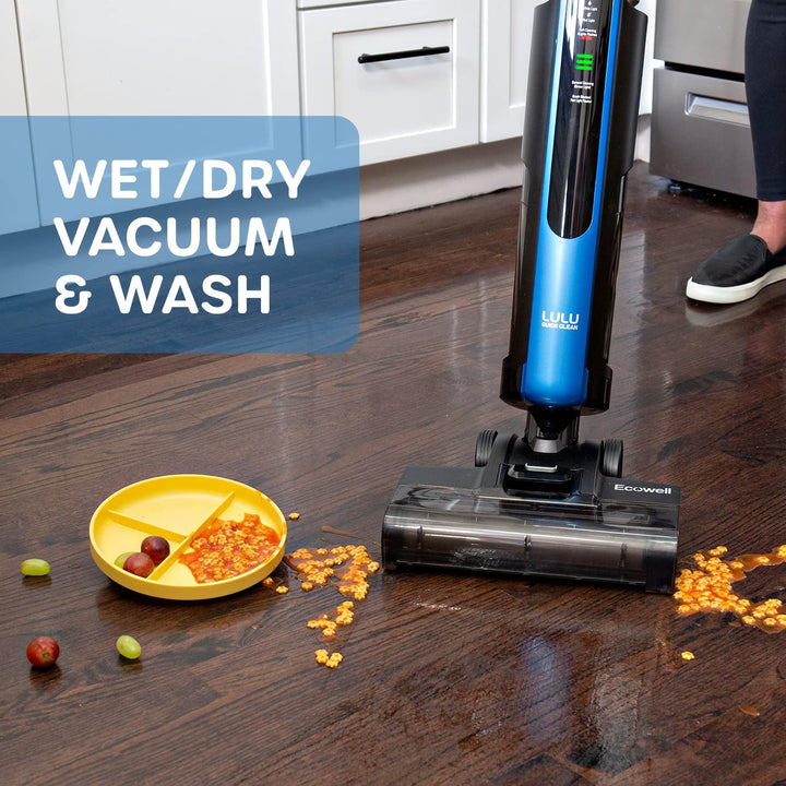 ECOWELL Wet Dry Vacuum Cordless Cleaner and Mop Multi-Surface for Hard Floors and Area Rug LULU Quick Clean P03, Blue - Just Closeouts Canada Inc.