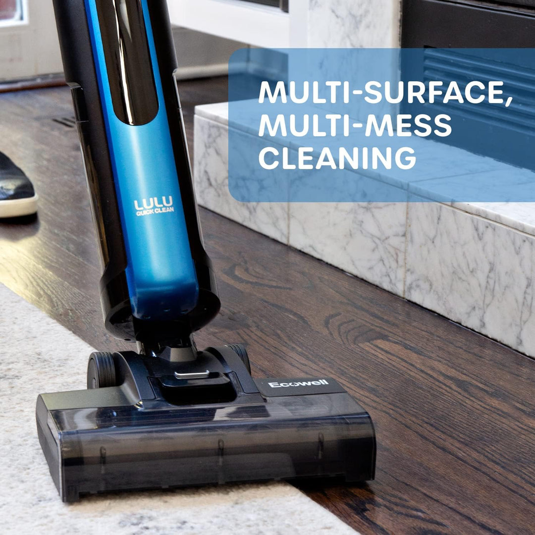 ECOWELL Wet Dry Vacuum Cordless Cleaner and Mop Multi-Surface for Hard Floors and Area Rug LULU Quick Clean P03, Blue - Just Closeouts Canada Inc.