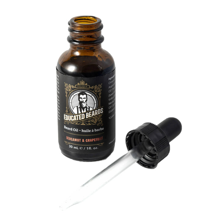 Educated Beards Bergamot Grapefruit Beard Oil, 30ml - Just Closeouts Canada Inc.628504027080