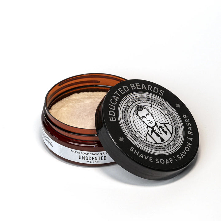 Educated Beards Unscented Shave Soap, 114g - Just Closeouts Canada Inc.628504027578