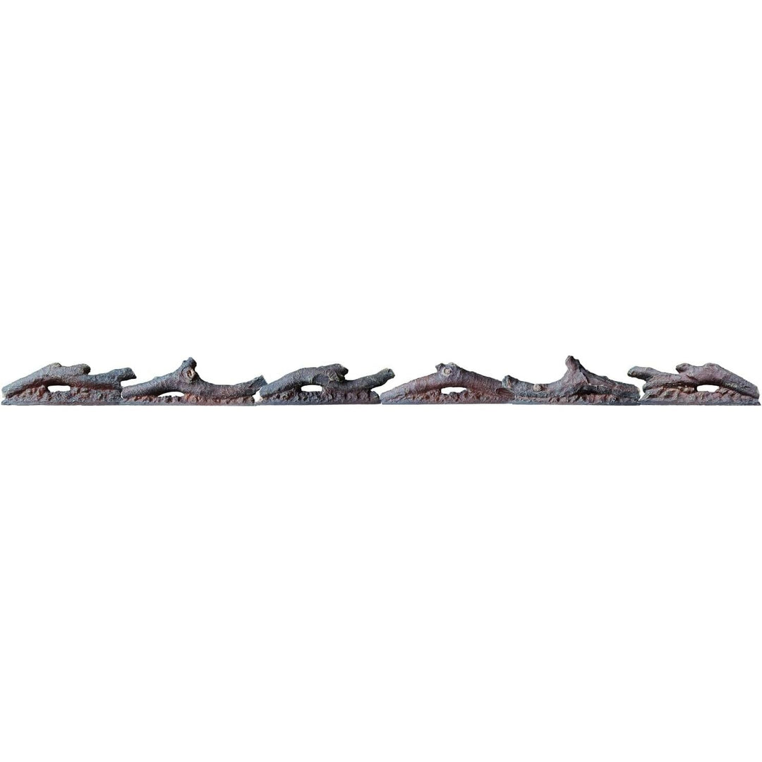 Electric Fireplace Wall Fireplace Recessed Electric Fireplace Fake Fireplace Logs Synthetic Resin Decoration Electric Transparent Logs Flame Suitable for 60" Electric Fireplaces 6Pieces - Just Closeouts Canada Inc.