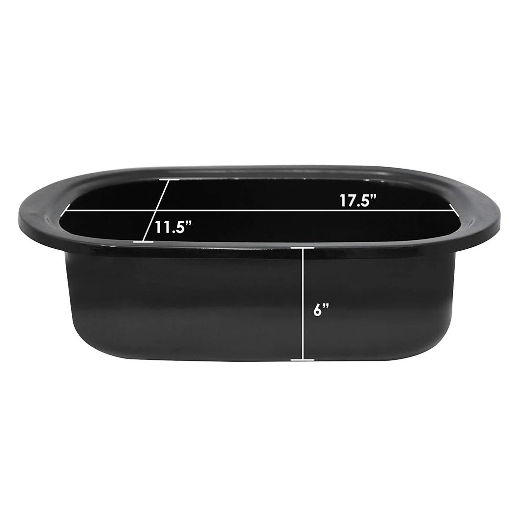 Elite Gourmet 18 Qt. Slow Cooker w/ Roaster Oven Rack 22 lb cap, Stainless Steel, ERO - 118SS - Just Closeouts Canada Inc.