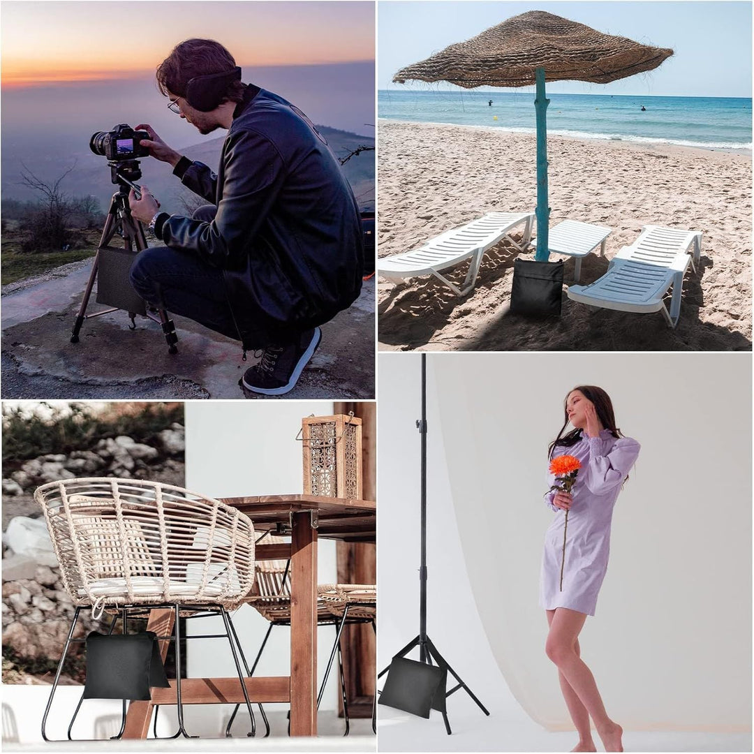 EMART Heavy Duty Sandbag Photo Studio Weight Bag Saddlebag Design for Photography Support Light Stand Tripod, Outdoor Patio, Sports, Shooting Sets, Film Scenes, Live Productions - 4 Packs - Just Closeouts Canada Inc.