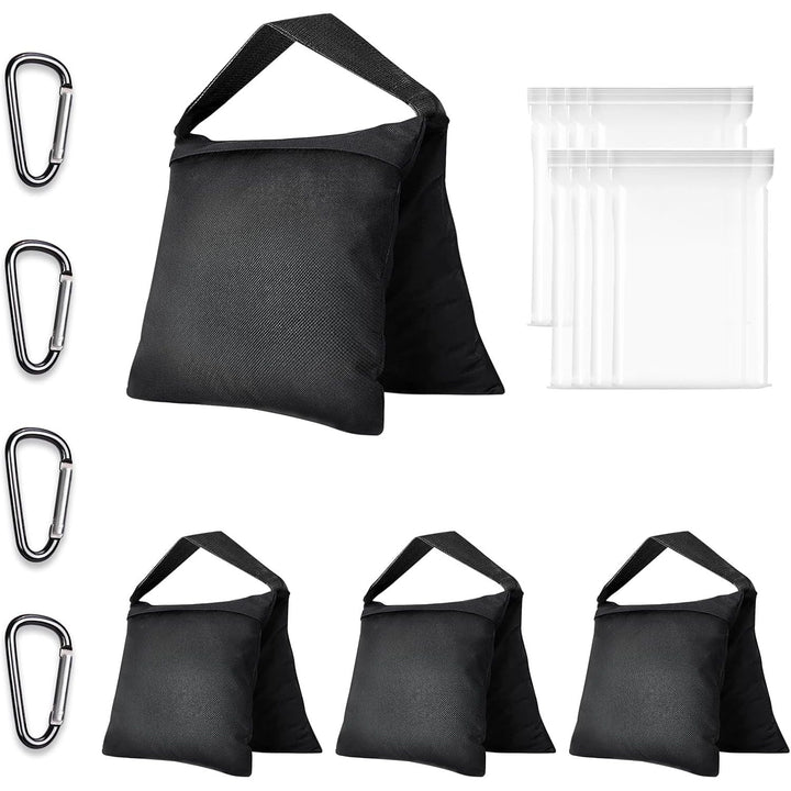 EMART Heavy Duty Sandbag Photo Studio Weight Bag Saddlebag Design for Photography Support Light Stand Tripod, Outdoor Patio, Sports, Shooting Sets, Film Scenes, Live Productions - 4 Packs - Just Closeouts Canada Inc.