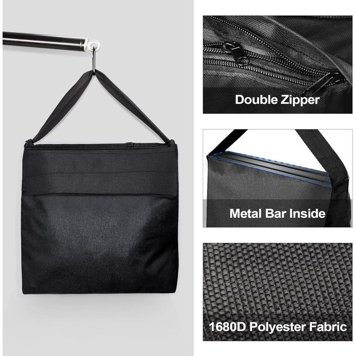 EMART Heavy Duty Sandbag Photo Studio Weight Bag Saddlebag Design for Photography Support Light Stand Tripod, Outdoor Patio, Sports, Shooting Sets, Film Scenes, Live Productions - 4 Packs - Just Closeouts Canada Inc.