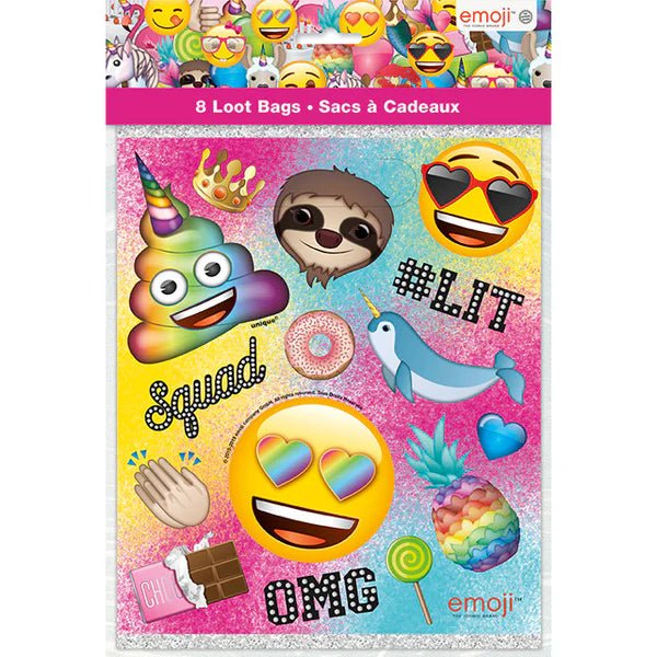 Emoji Loot Bags, 8ct - Just Closeouts Canada Inc.011179513437