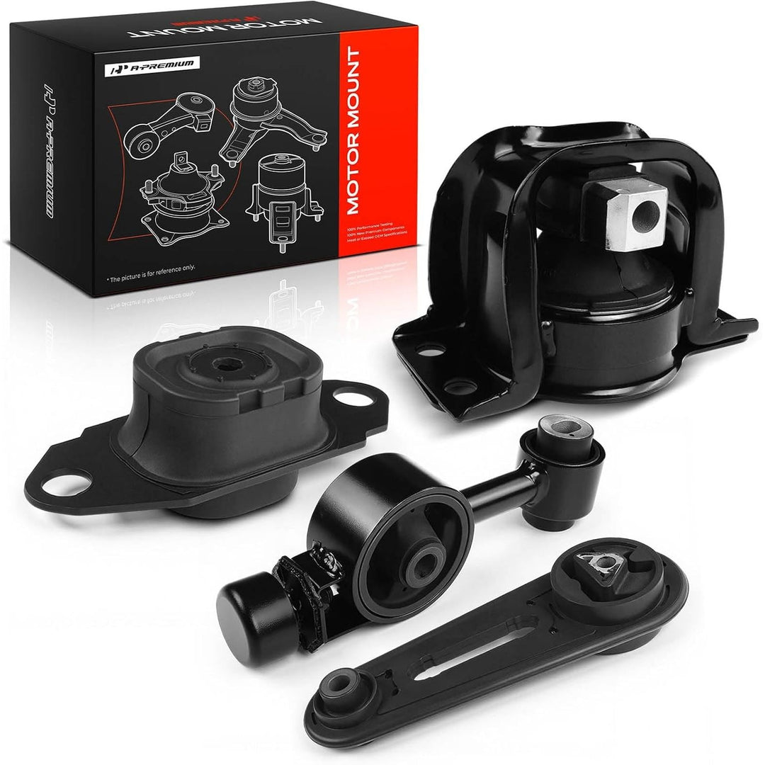 Engine Motor Mount and Transmission Mount Kit Compatible with Nissan Versa 2007-2012, Cube 2009-2014, L4 1.8L, 4-PC Set, Replace 11360-EL00A, 11350-EL00A - Just Closeouts Canada Inc.
